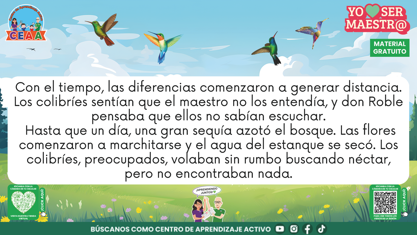 Historias para Maestros - EL ROBLE Y LOS COLIBRÍES en PDF