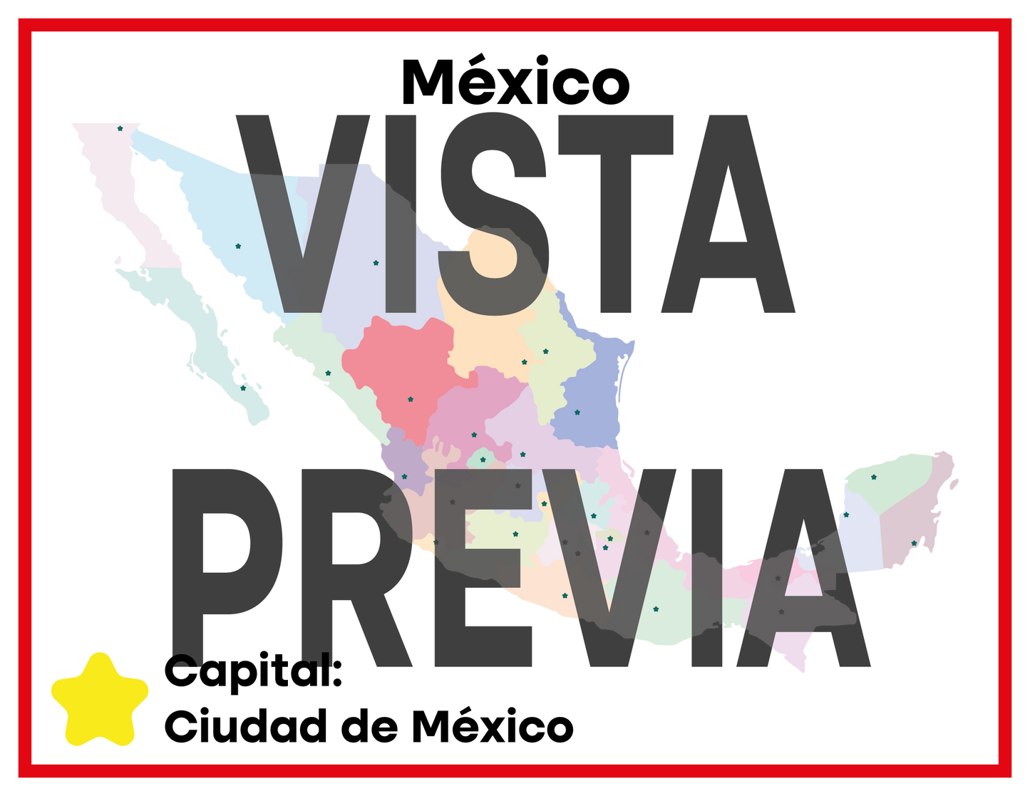 Láminas Educativas de los Estados de la República Mexicana