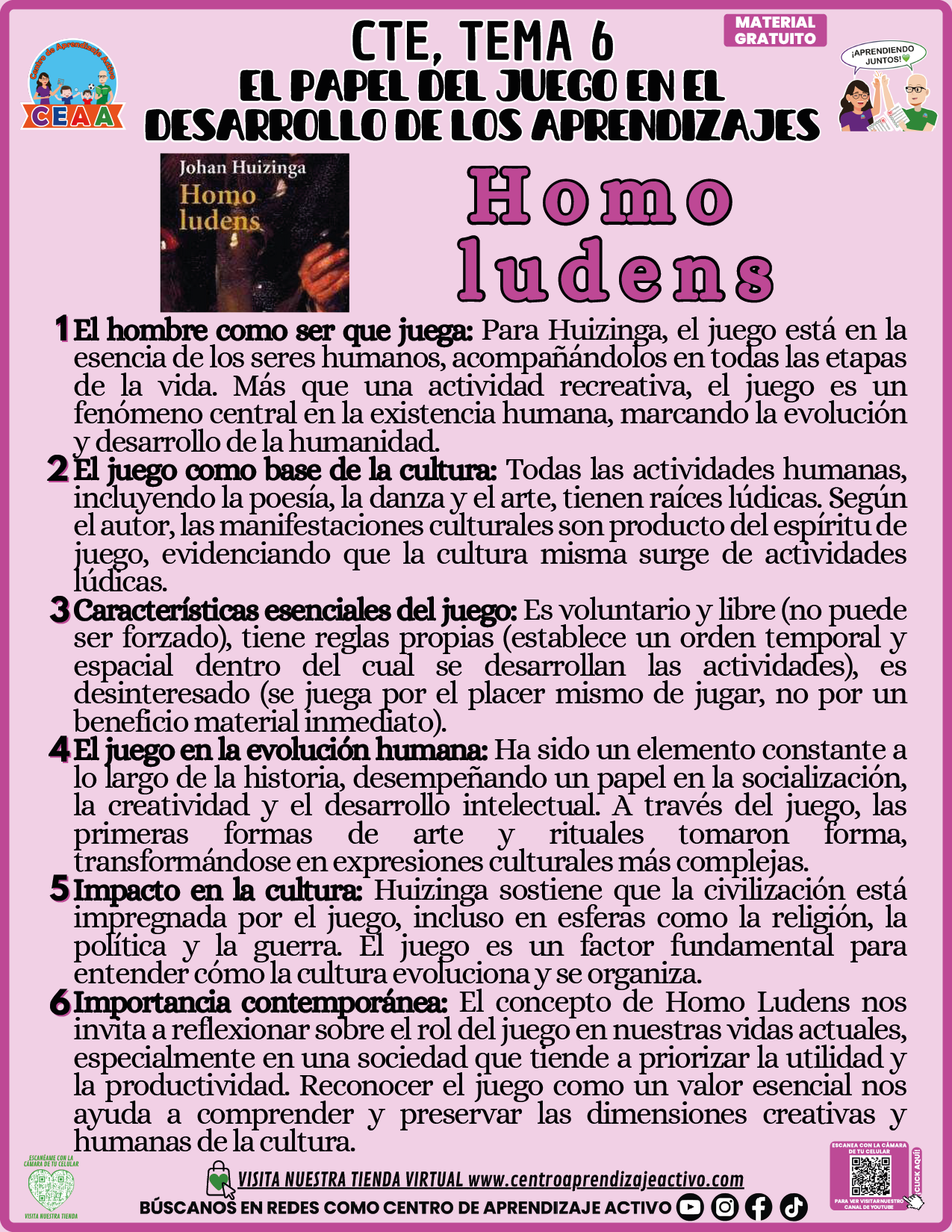 Infografía CTE Tema 6: Homoludens
