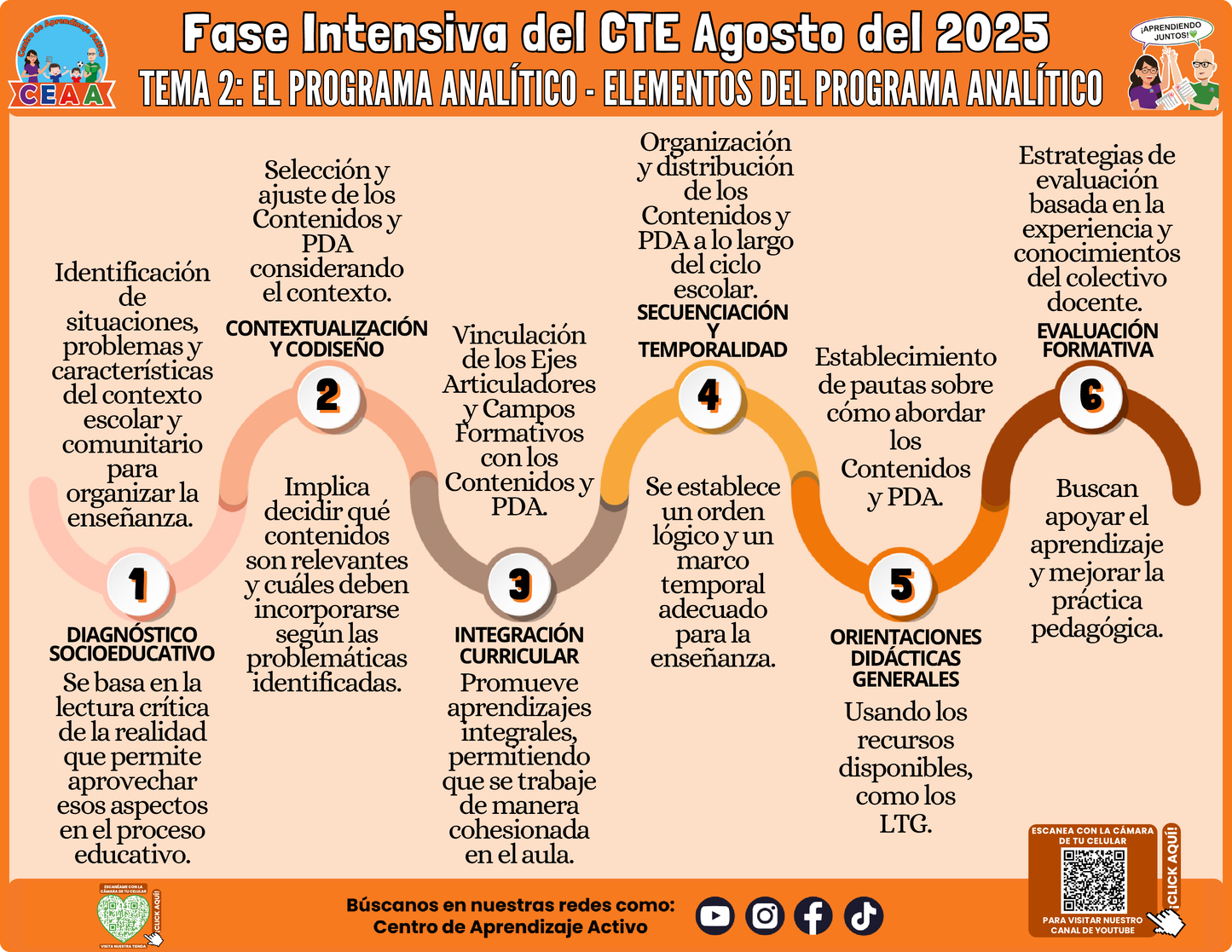 Infografía CTE Fase Intensiva Tema 2 El Programa Analítico - Elementos del Programa Analítico (Editable en PowerPoint)