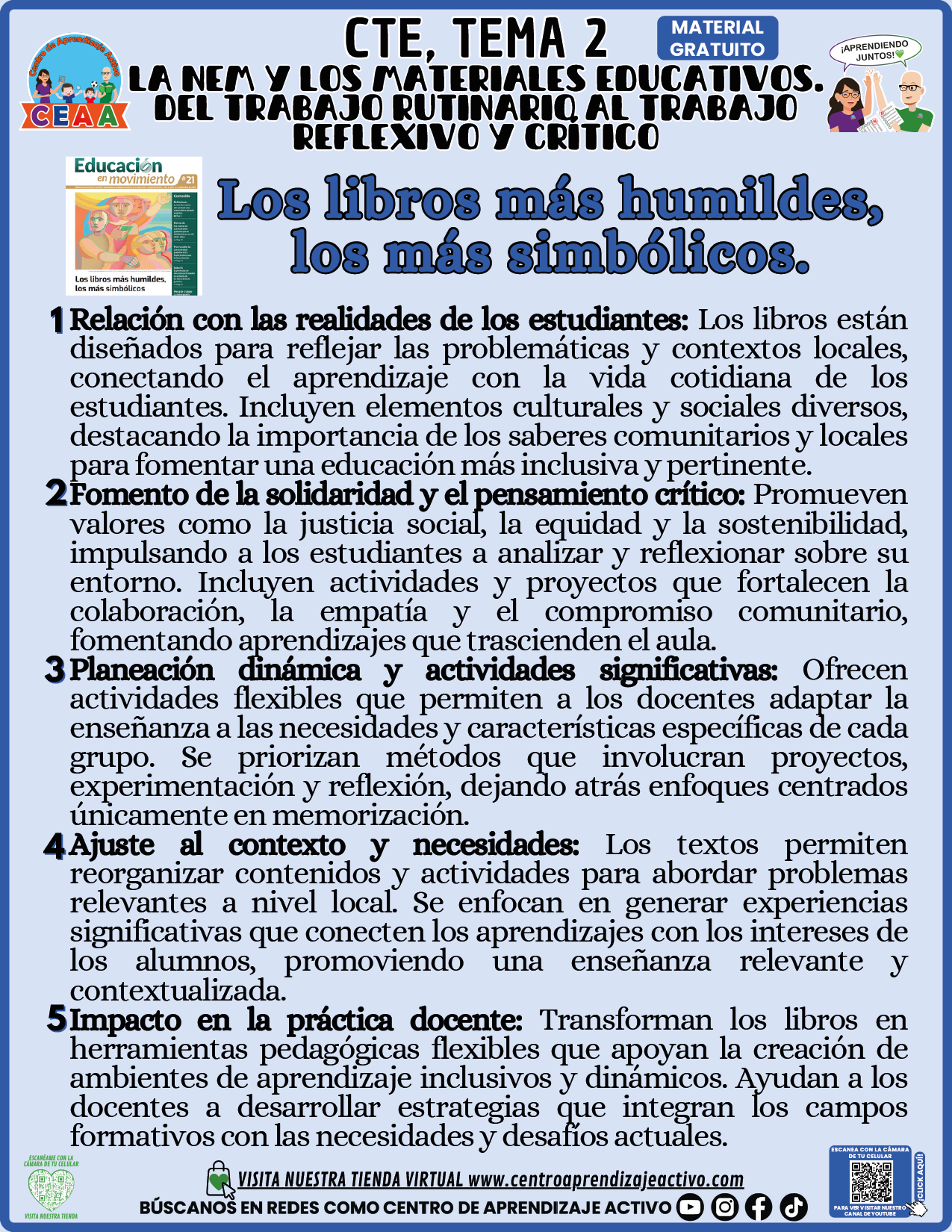 Infografía CTE Tema 2: Los libros más humildes, los más simbólicos