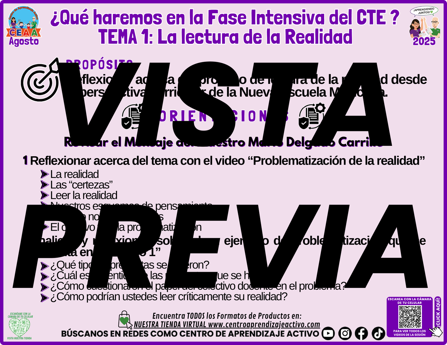 Infografía ¿Qué Haremos en la Sesión CTE? Tema 1 en PDF