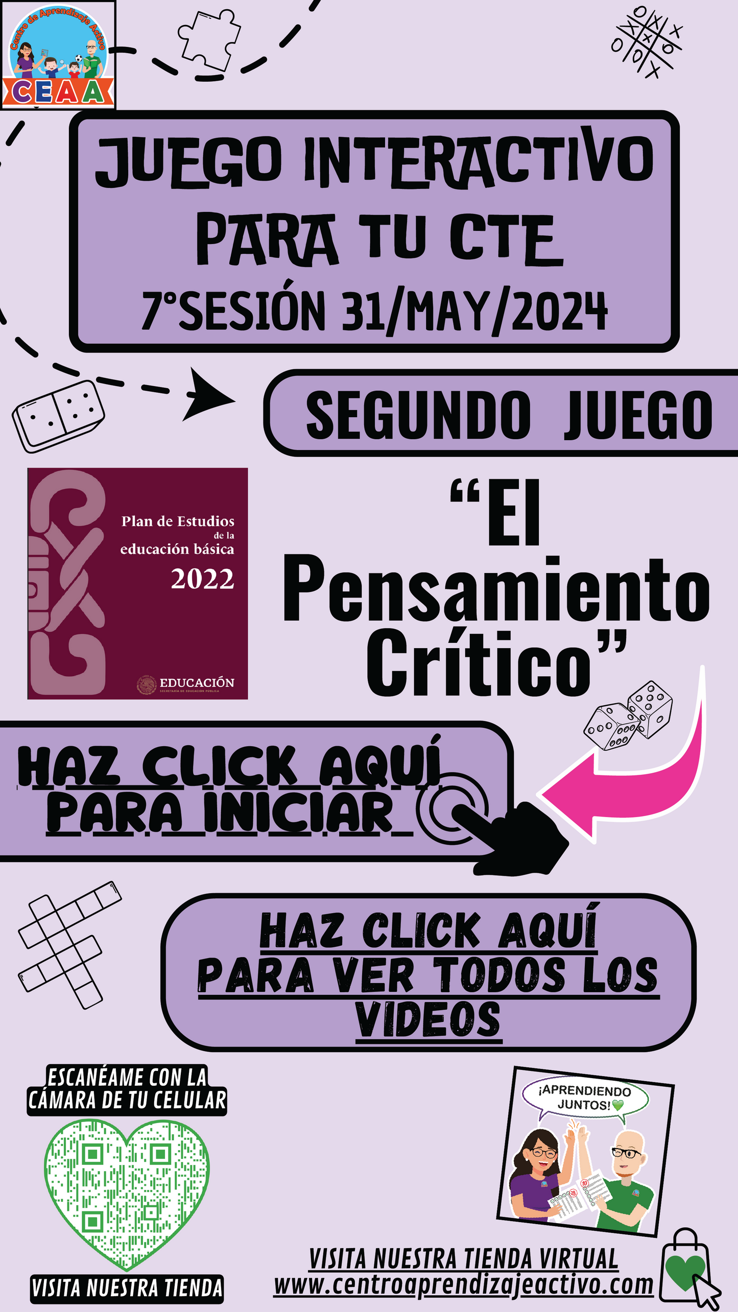 3 JUEGOS INTERACTIVOS PARA LA SÉPTIMA SESIÓN DEL CTE