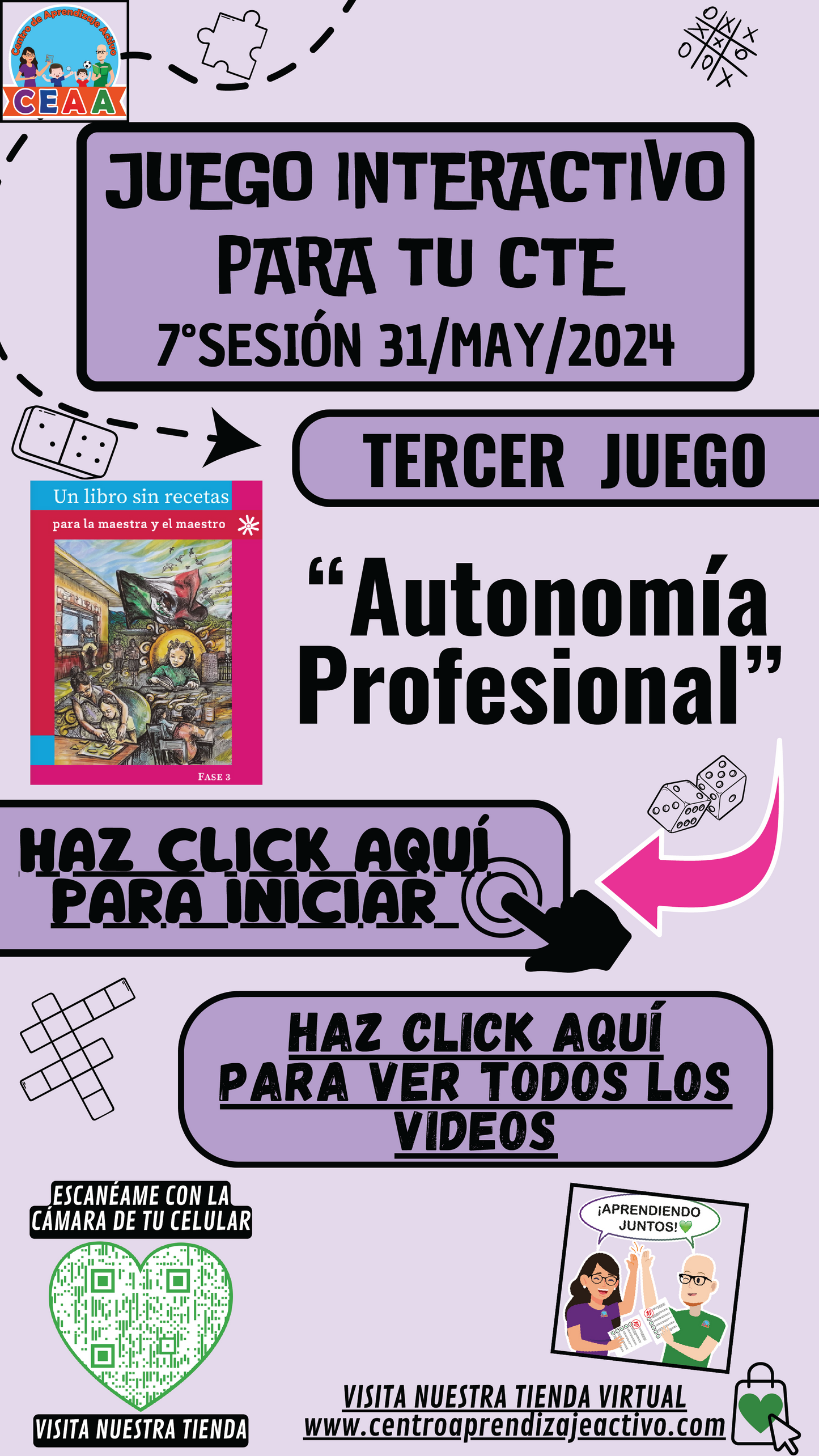 3 JUEGOS INTERACTIVOS PARA LA SÉPTIMA SESIÓN DEL CTE
