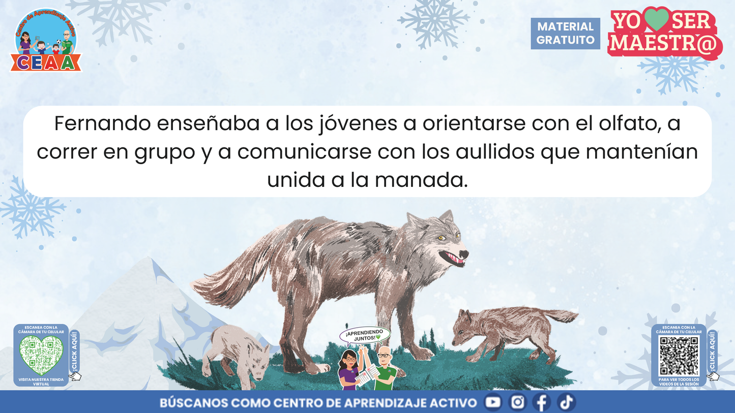 Historias para Maestros - LA MANADA DE LOBOS Y LA TORMENTA DE NIEVE en PDF