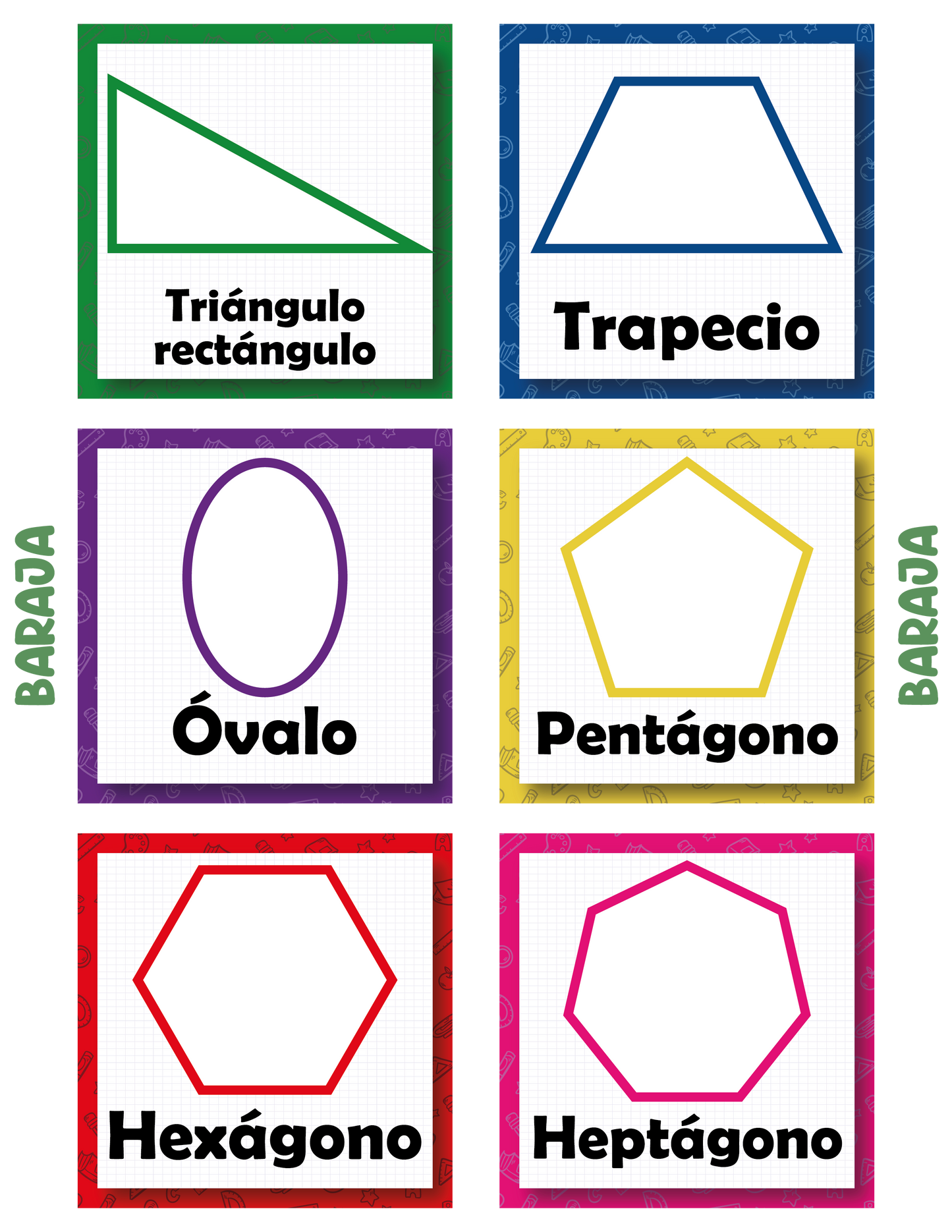 Lotería de Figuras Geométricas