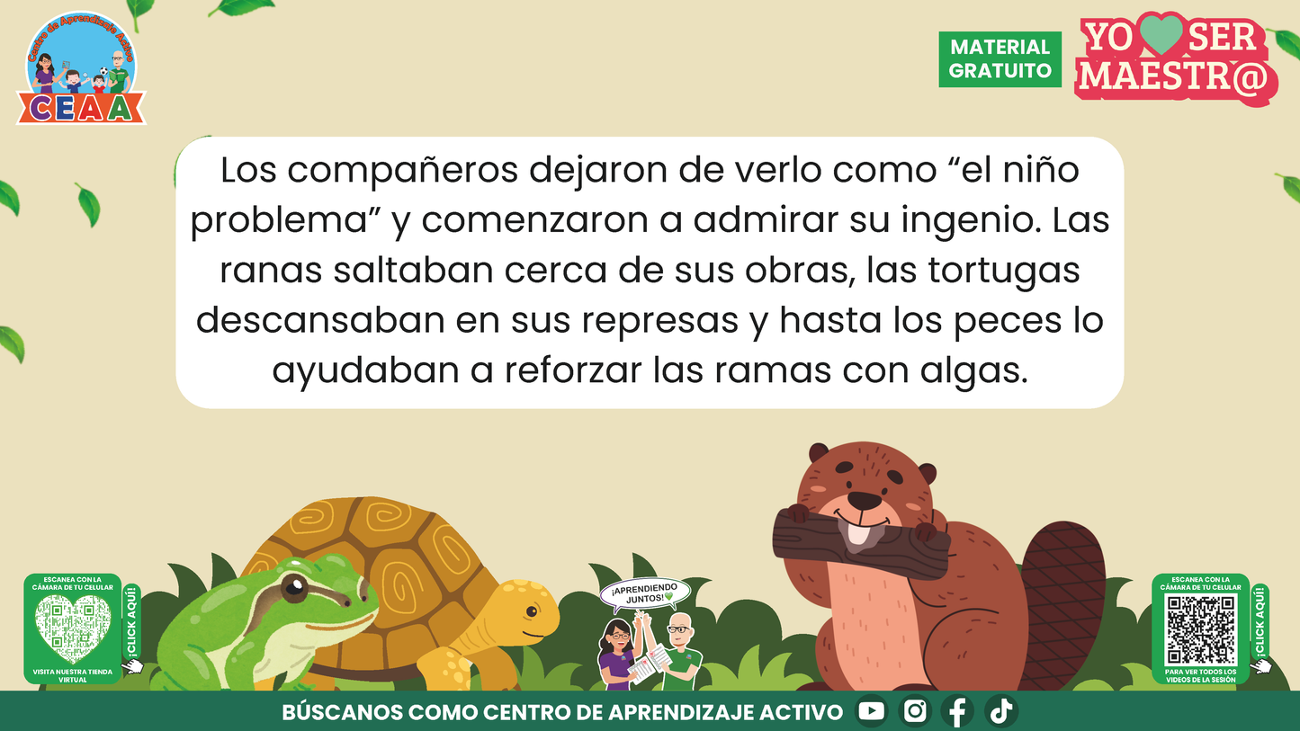 Historias para Maestros - MANUEL, EL PEQUEÑO CASTOR PROBLEMA en PDF