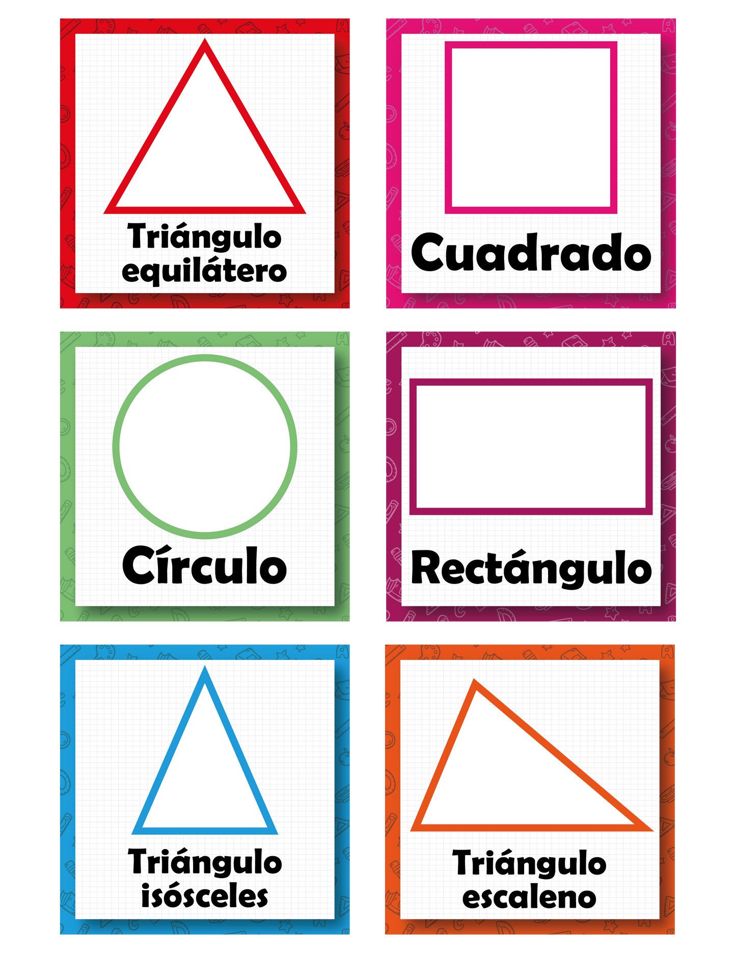 Memorama de Figuras Geométricas.