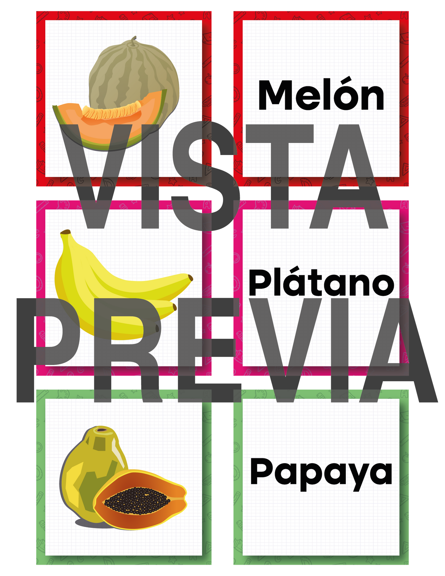 Memorama Frutal
