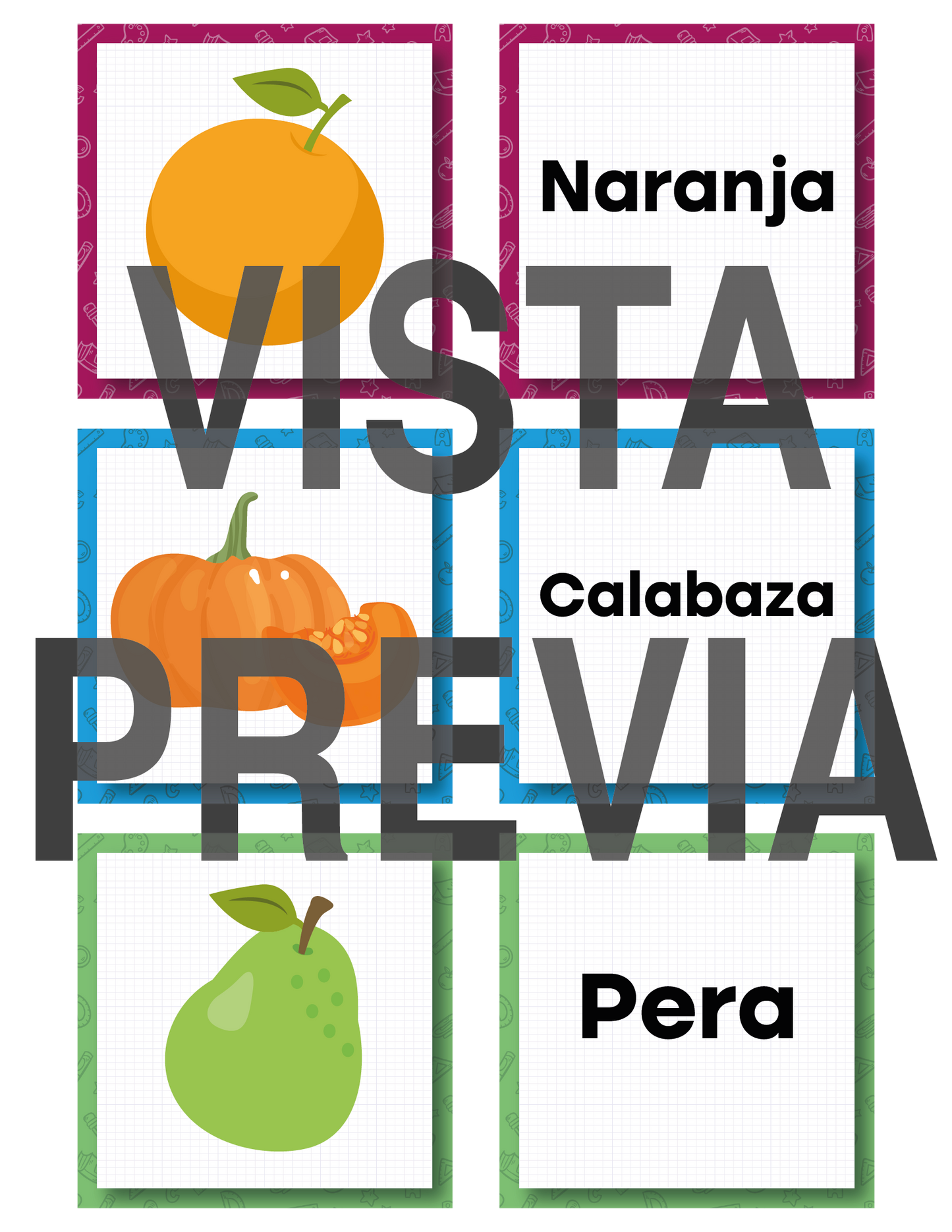 Memorama Frutal