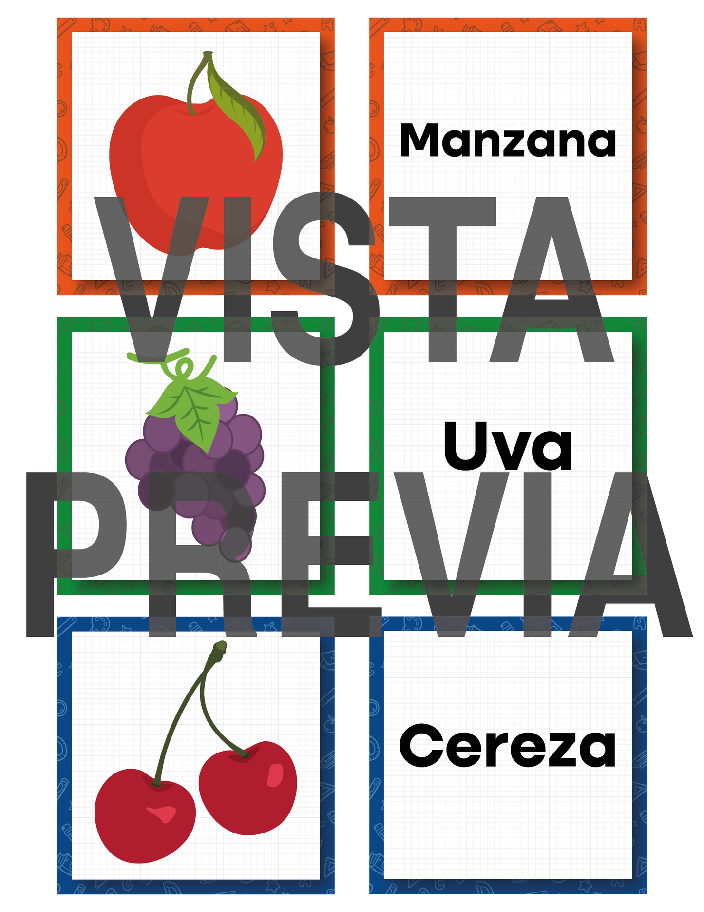 Memorama Frutal