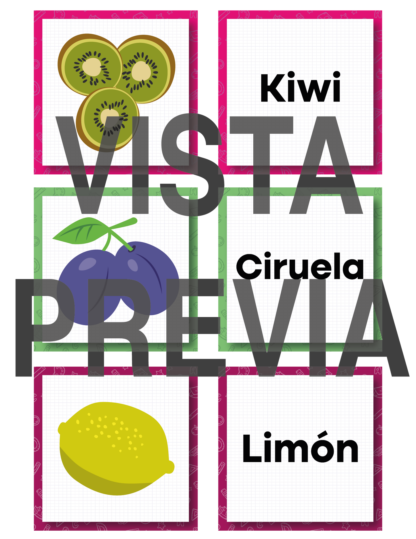 Memorama Frutal