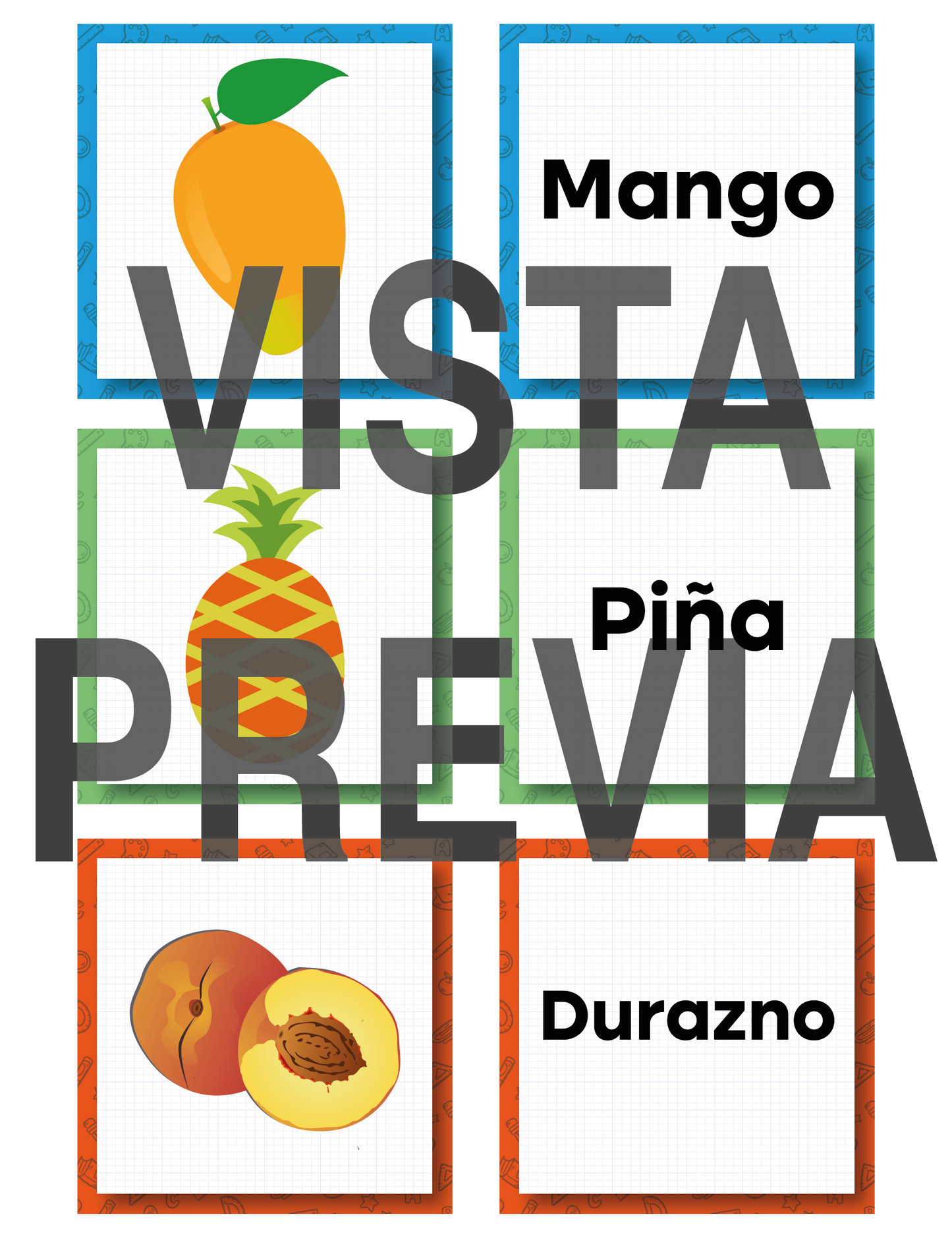 Memorama Frutal