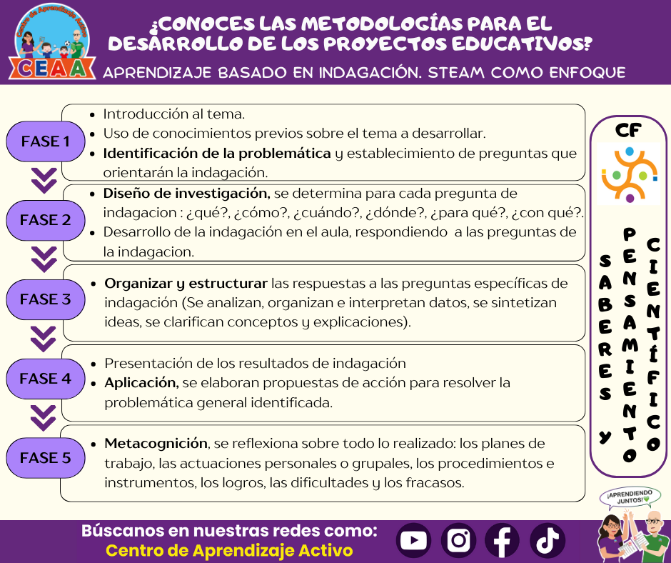 Infografías los 4 Proyectos Educativos