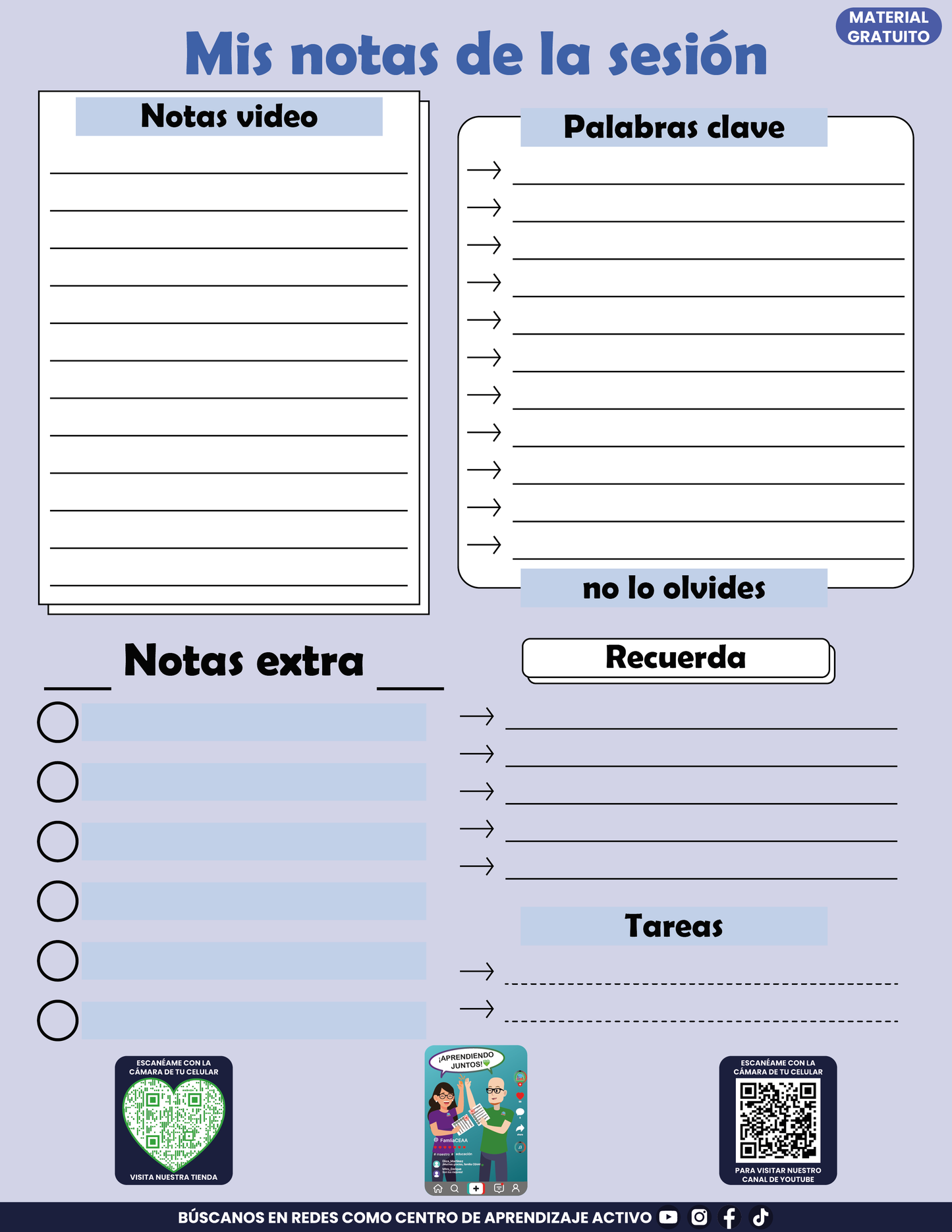 Cuadernillo Mis Apuntes de la Sesión CTE