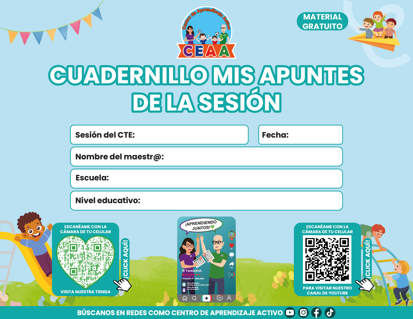 Cuadernillo Mis Apuntes de la Sesión CTE Fase Intensiva Sesión 1