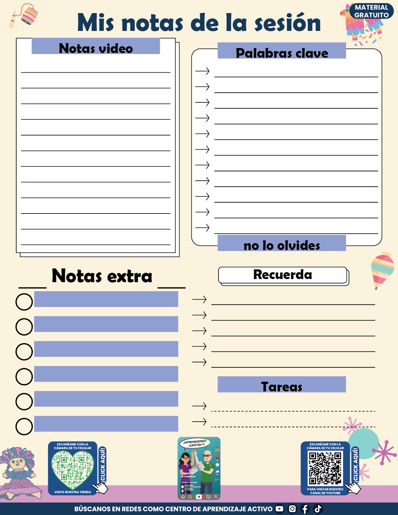 Cuadernillo Mis Apuntes de la Sesión CTE Fase Intensiva Sesión 3