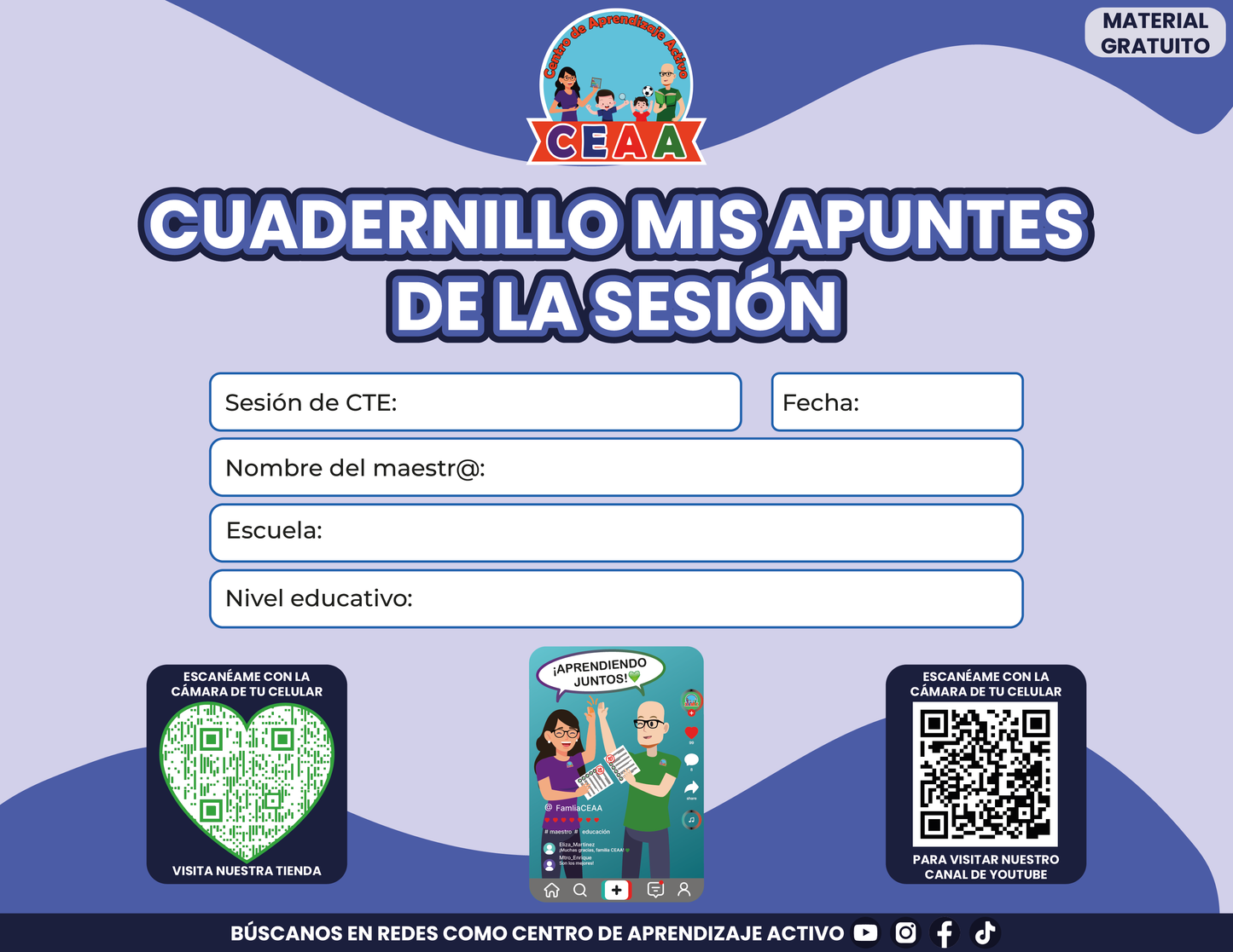 Cuadernillo Mis Apuntes de la Sesión CTE