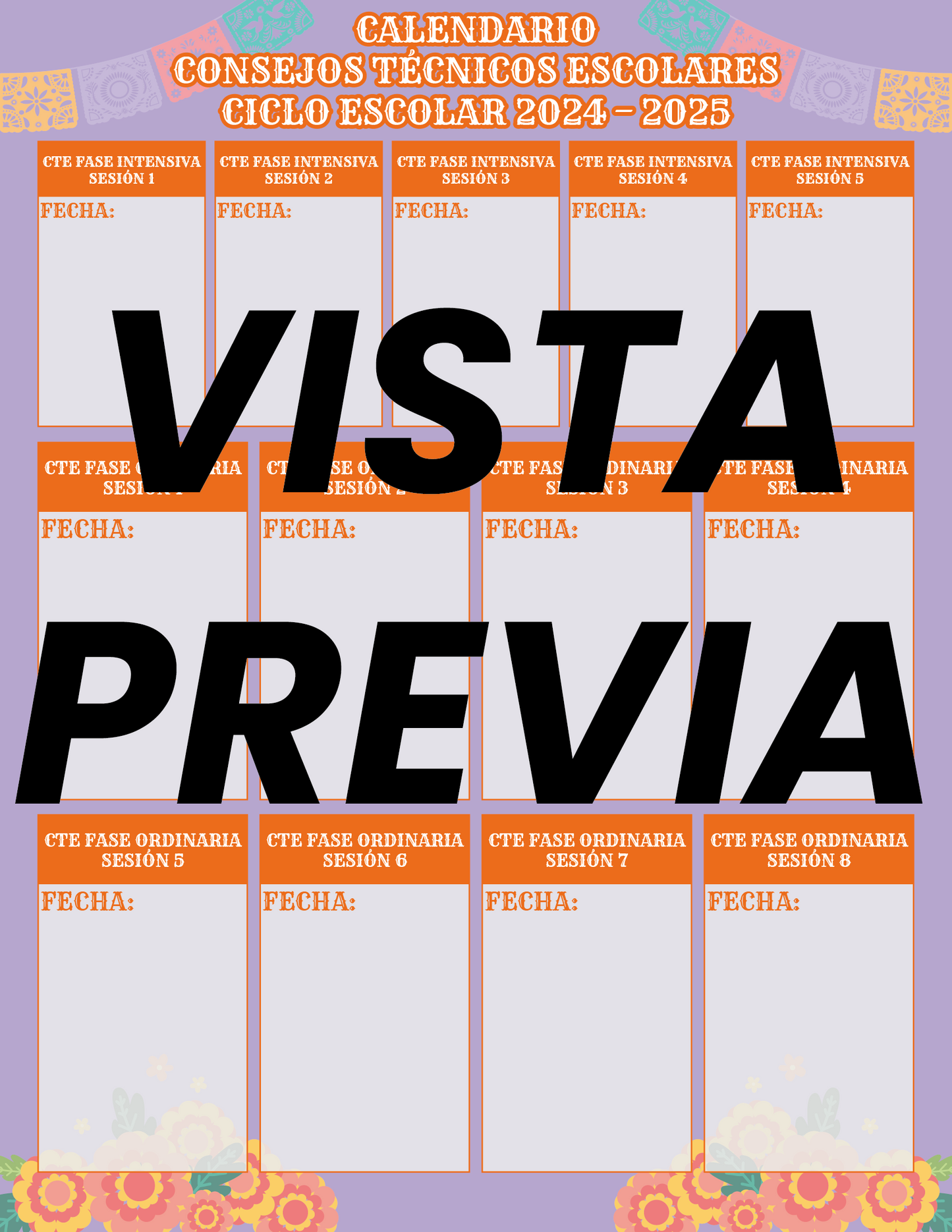 Paquete Organización CTE Sesión 3 Noviembre 2024