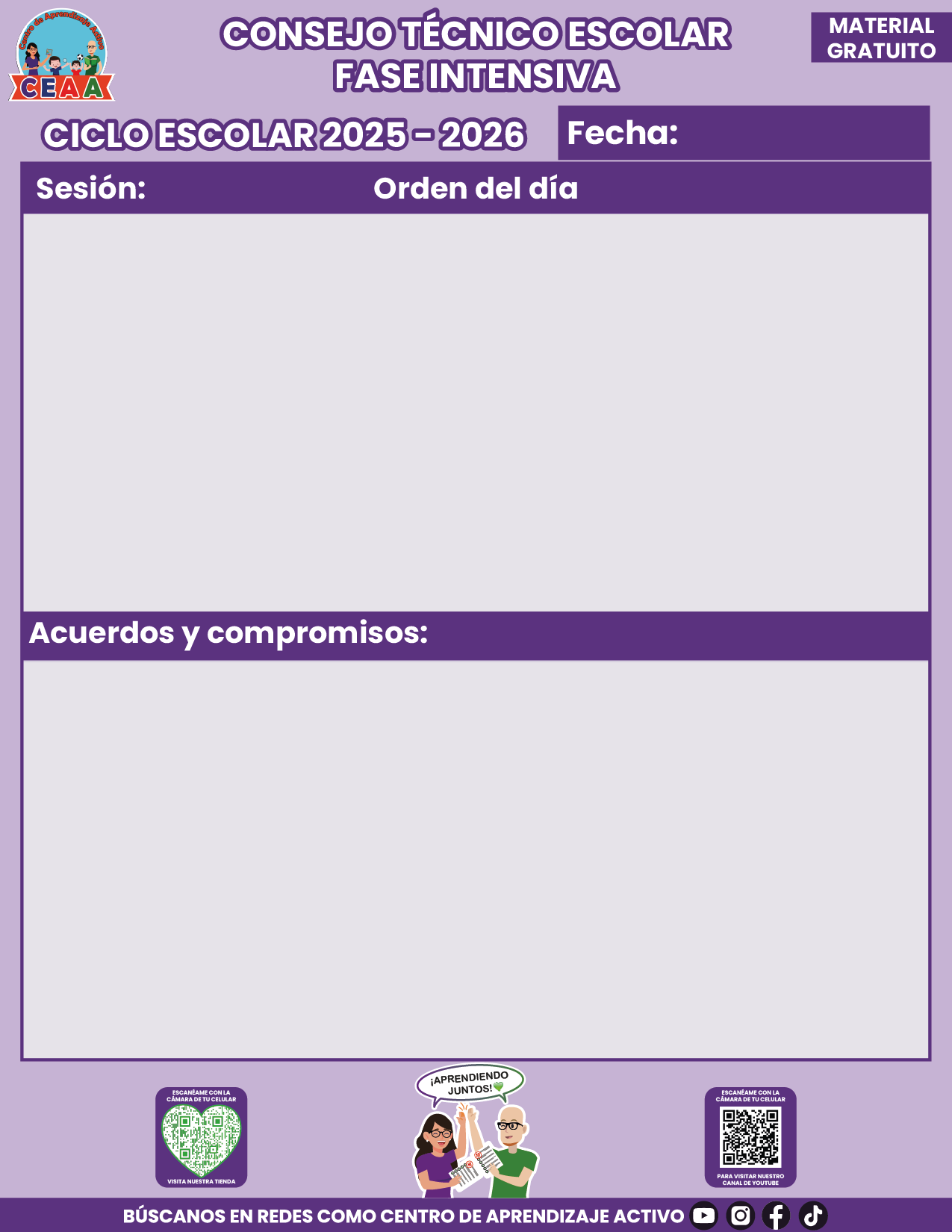 Organización CTE Fase Intensiva 2025 - 2026 Versión 2