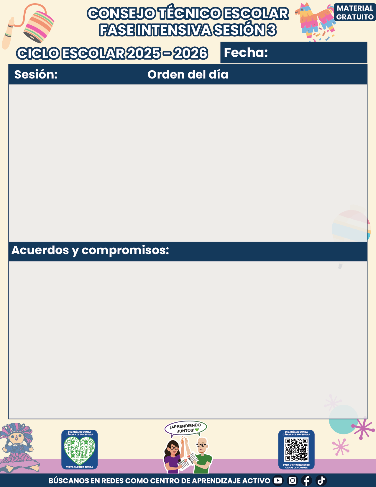 Organización CTE Fase Intensiva Sesión 3