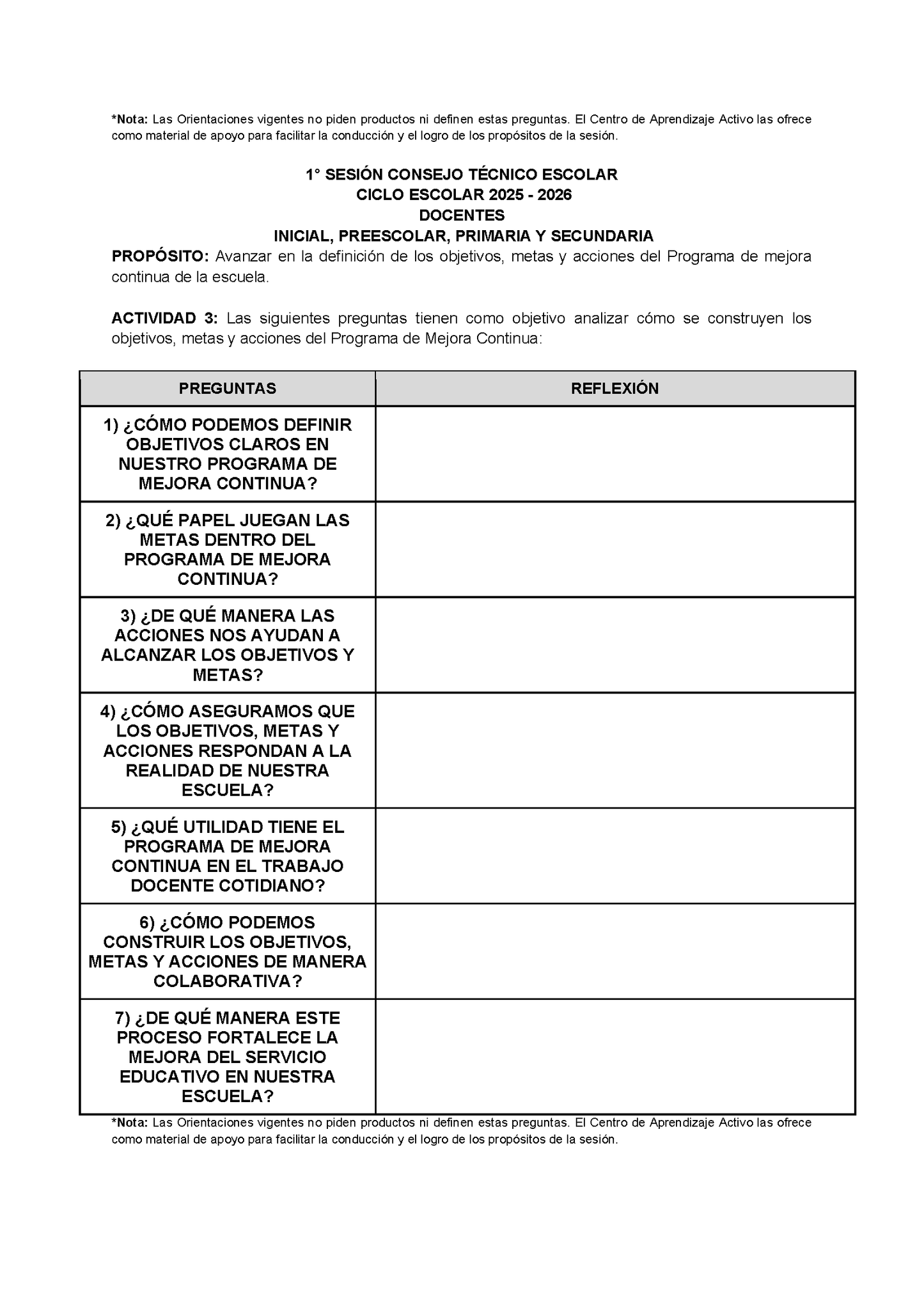 Formatos de Producto CTE Sesión 1 Maestros (Editables en Word)
