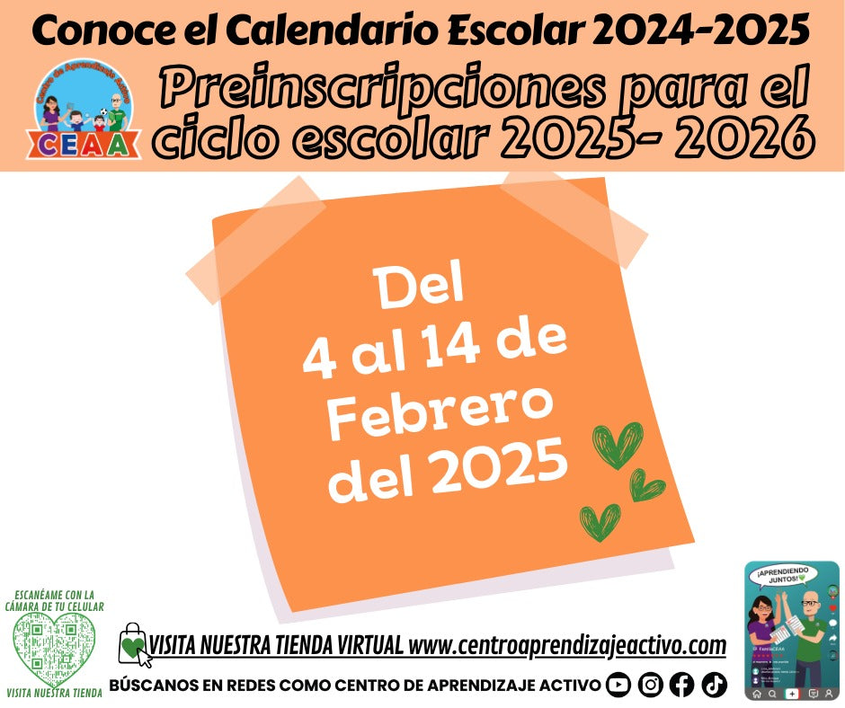Calendarios del Ciclo Escolar
