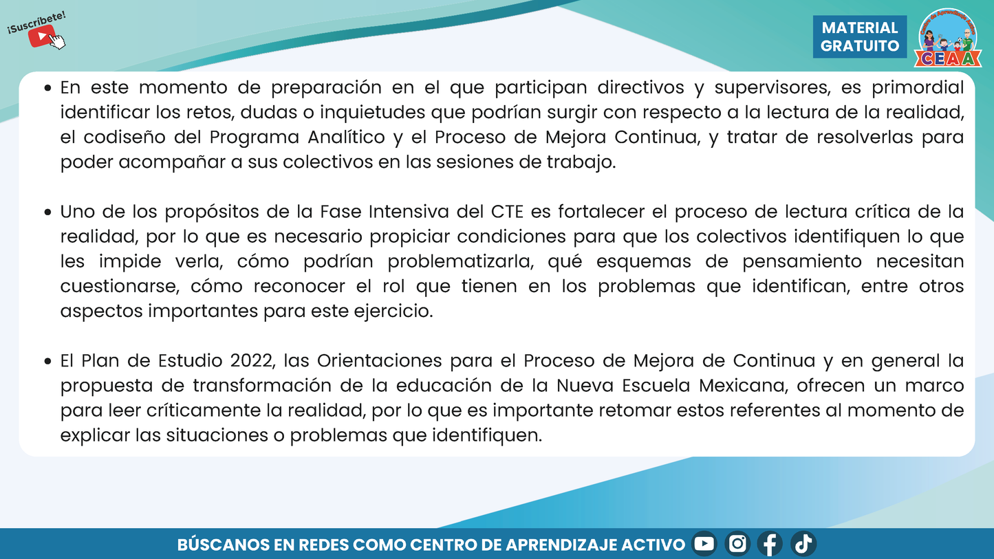Presentación CTE Fase Intensiva Directivos y Supervisores (Editable en PowerPoint)