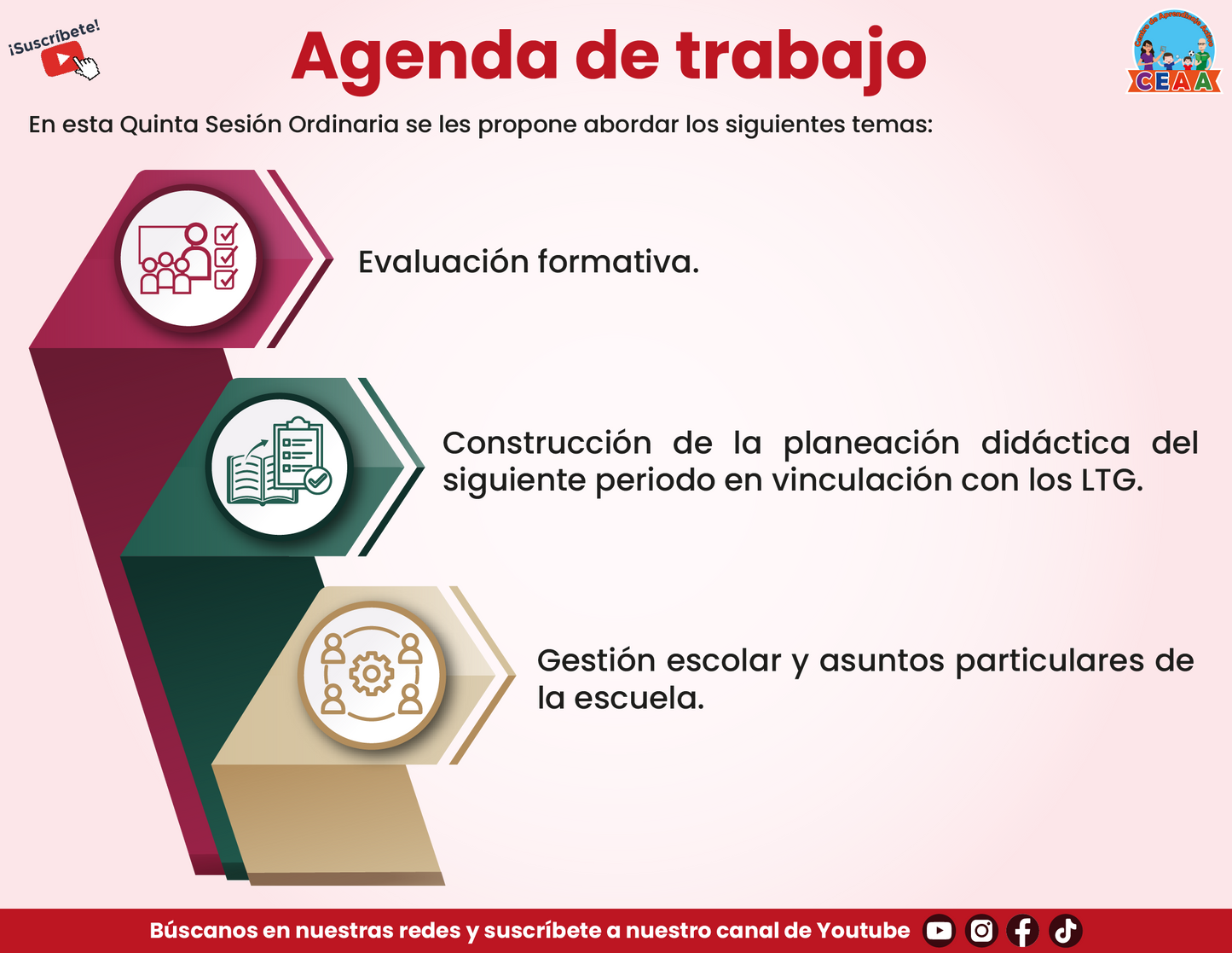 PRESENTACIÓN QUINTA SESIÓN CONSEJO TÉCNICO ESCOLAR PARA DOCENTES