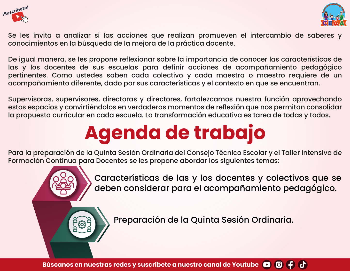 PRESENTACIÓN QUINTA SESIÓN CONSEJO TÉCNICO ESCOLAR PARA DIRECTIVOS