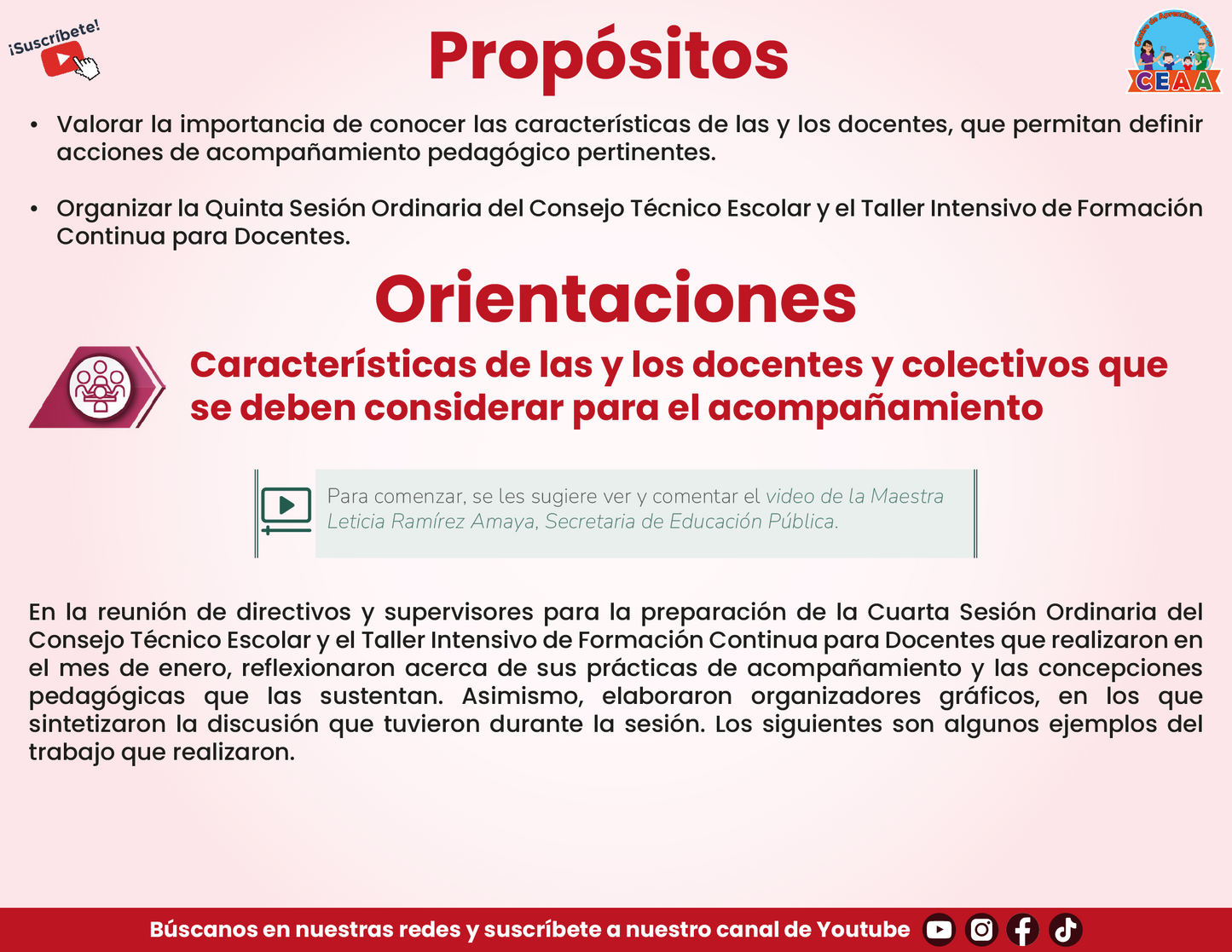 PRESENTACIÓN QUINTA SESIÓN CONSEJO TÉCNICO ESCOLAR PARA DIRECTIVOS