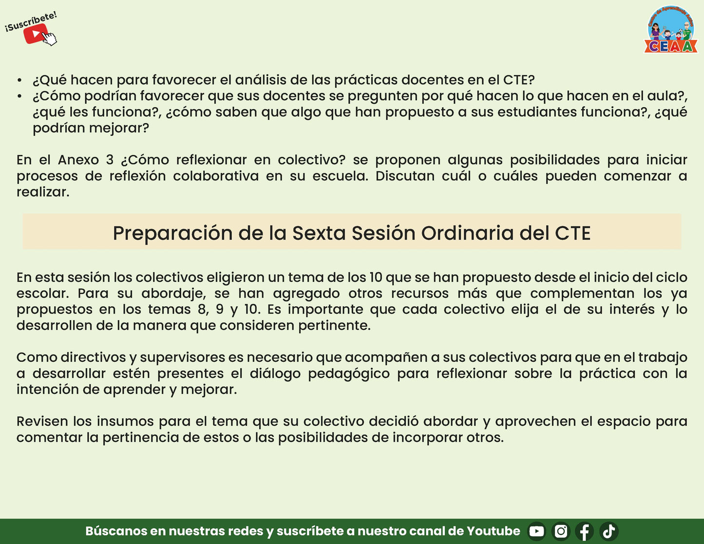 Presentación CTE Sexta Sesión Directivos y Supervisores Marzo 2025
