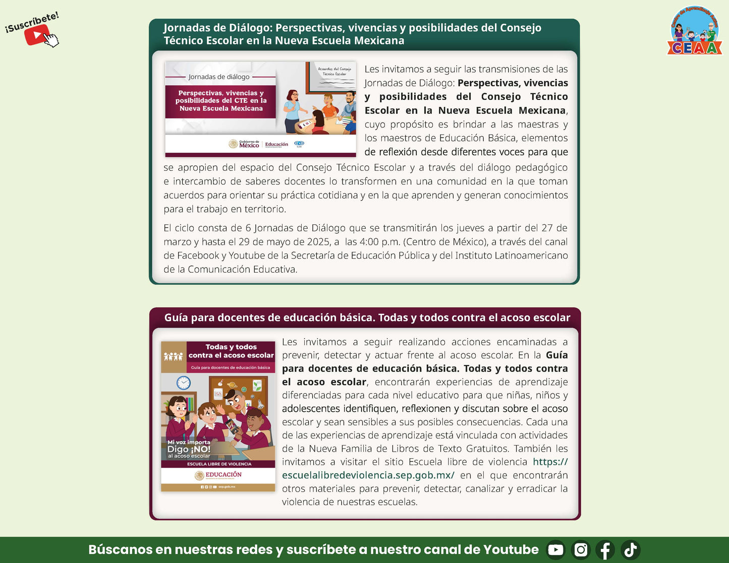 Presentación CTE Sexta Sesión Directivos y Supervisores Marzo 2025