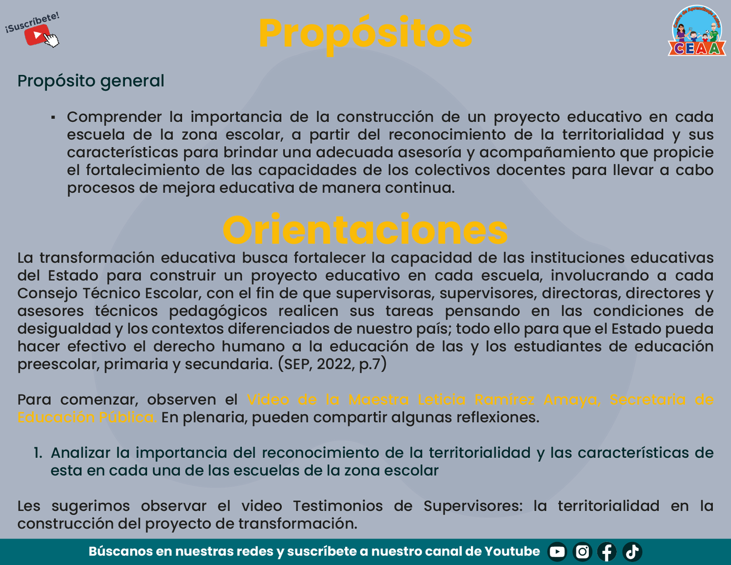 PRESENTACIÓN TALLER INTENSIVO DE FORMACIÓN CONTINUA PARA DIRECTIVOS