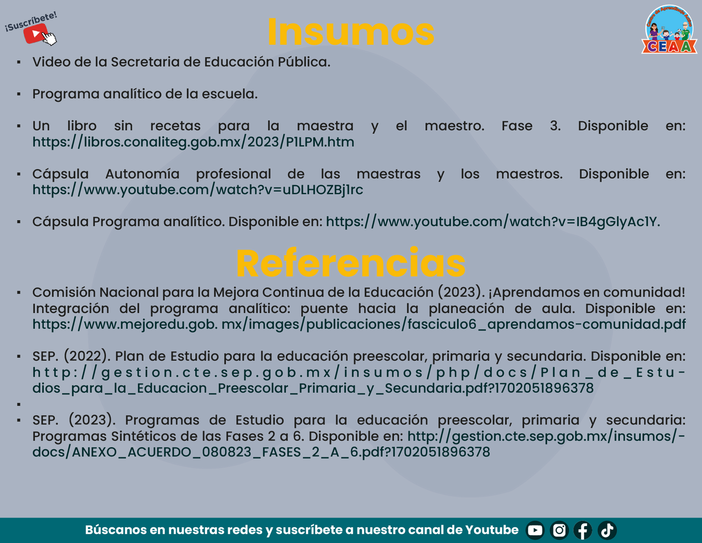 PRESENTACIÓN TALLER INTENSIVO DE FORMACIÓN CONTINUA PARA DOCENTES