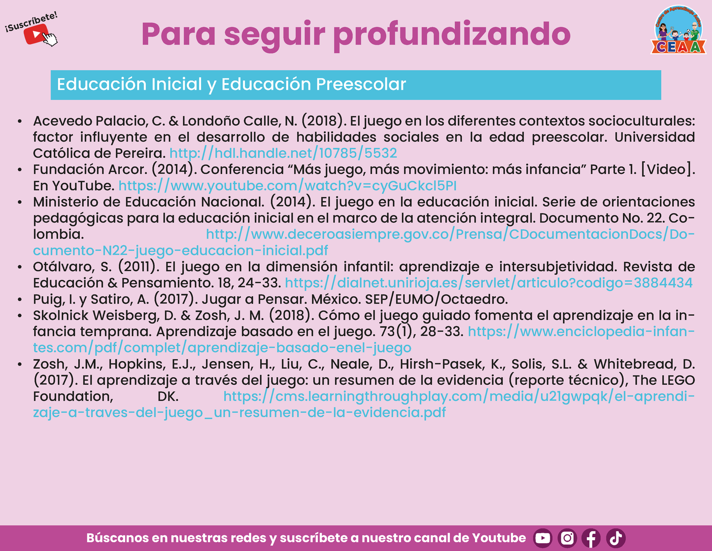 Presentación CTE TEMA 6: EL PAPEL DEL JUEGO EN EL DESARROLLO DE LOS APRENDIZAJES
