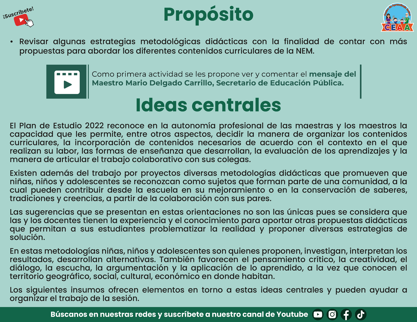 Presentación CTE Tema 8: Estrategias Metodológicas Didácticas Diferentes a los Proyectos