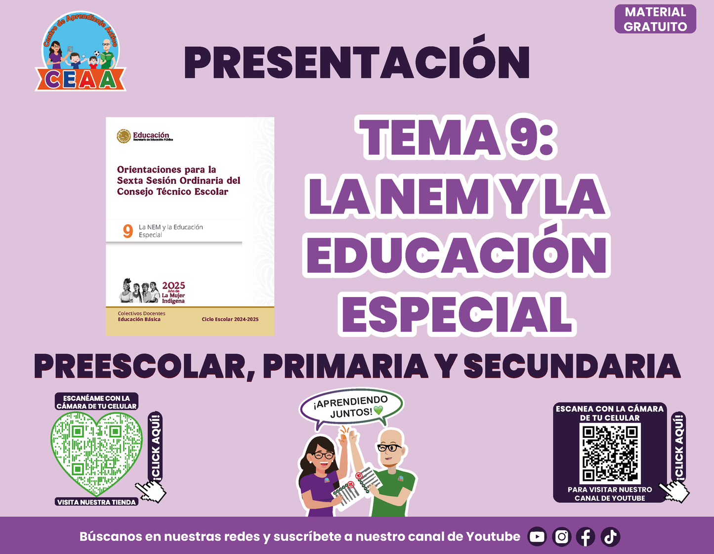 Presentación CTE TEMA 9: EDUCACIÓN LA NEM Y LA ESPECIAL