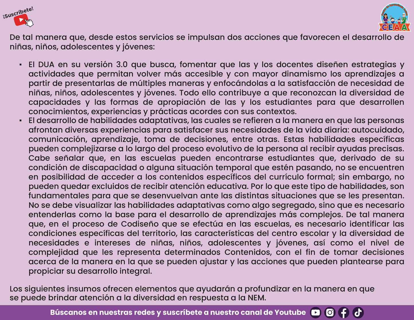 Presentación CTE TEMA 9: EDUCACIÓN LA NEM Y LA ESPECIAL