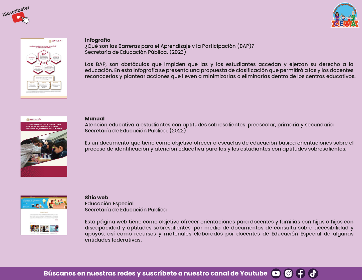 Presentación CTE TEMA 9: EDUCACIÓN LA NEM Y LA ESPECIAL