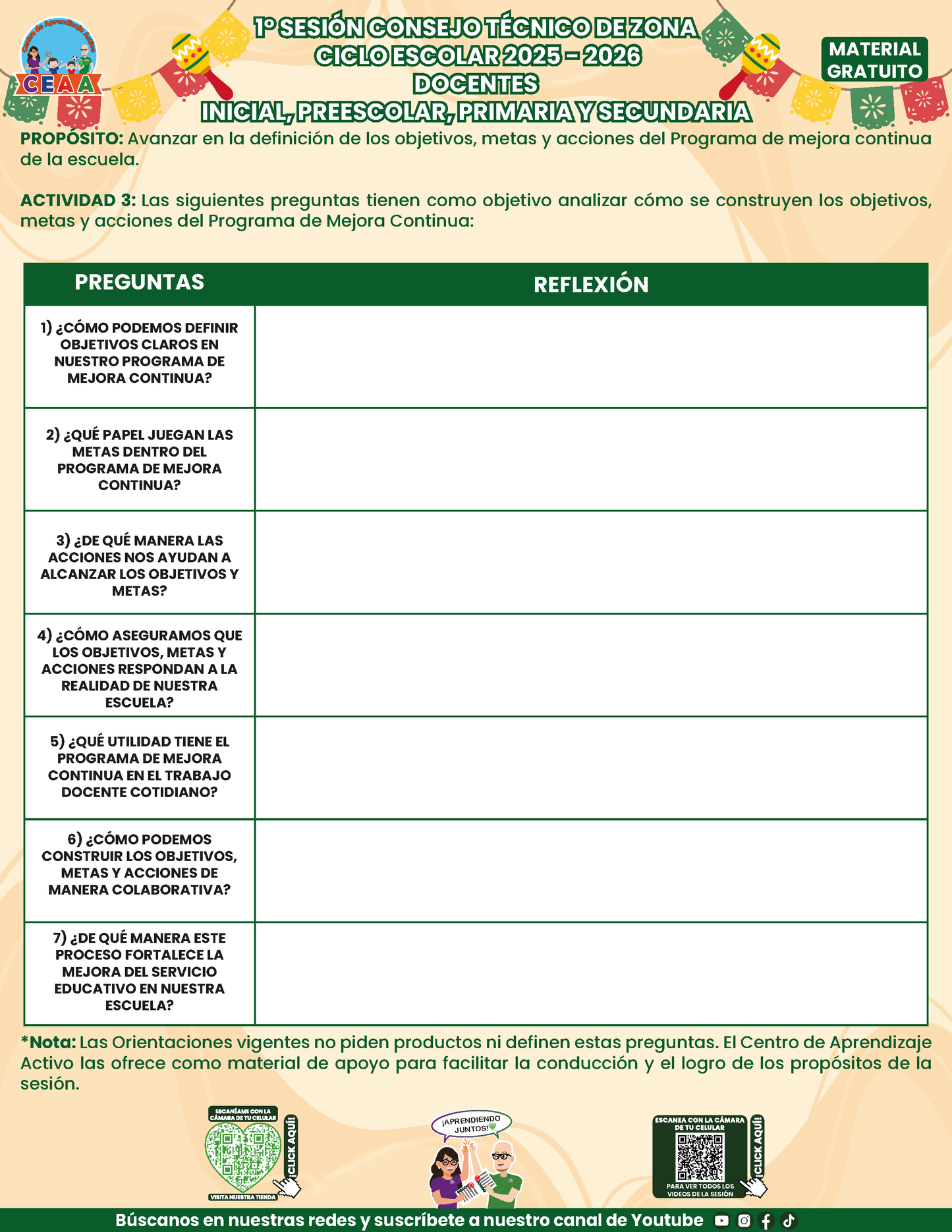 Formatos de Producto CTE Sesión 1 Maestros en PDF
