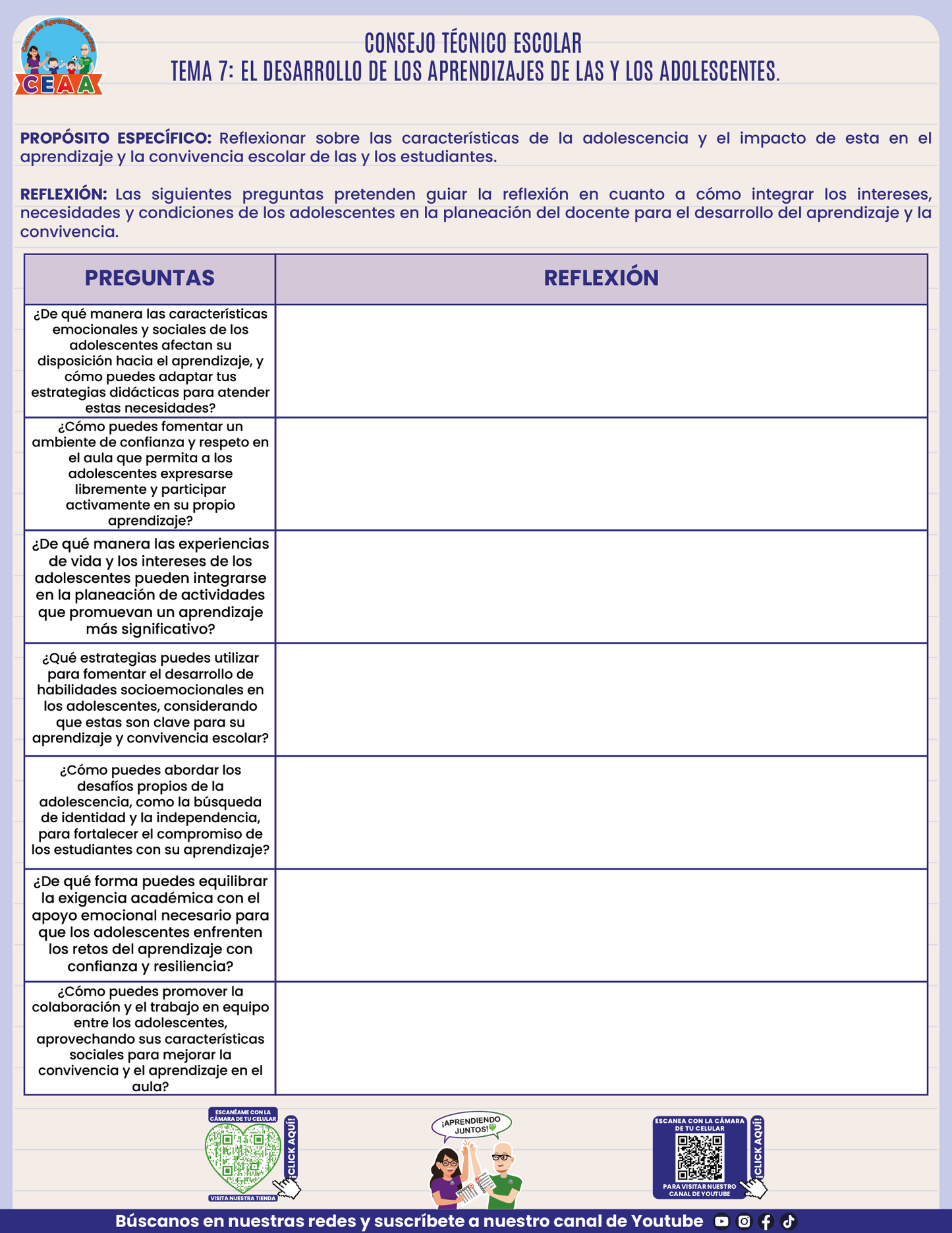 Formato de Productos CTE Tema 7 en PDF