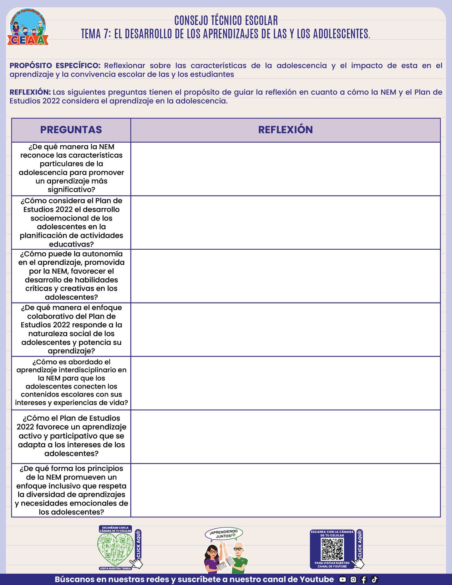 Formato de Productos CTE Tema 7 en PDF