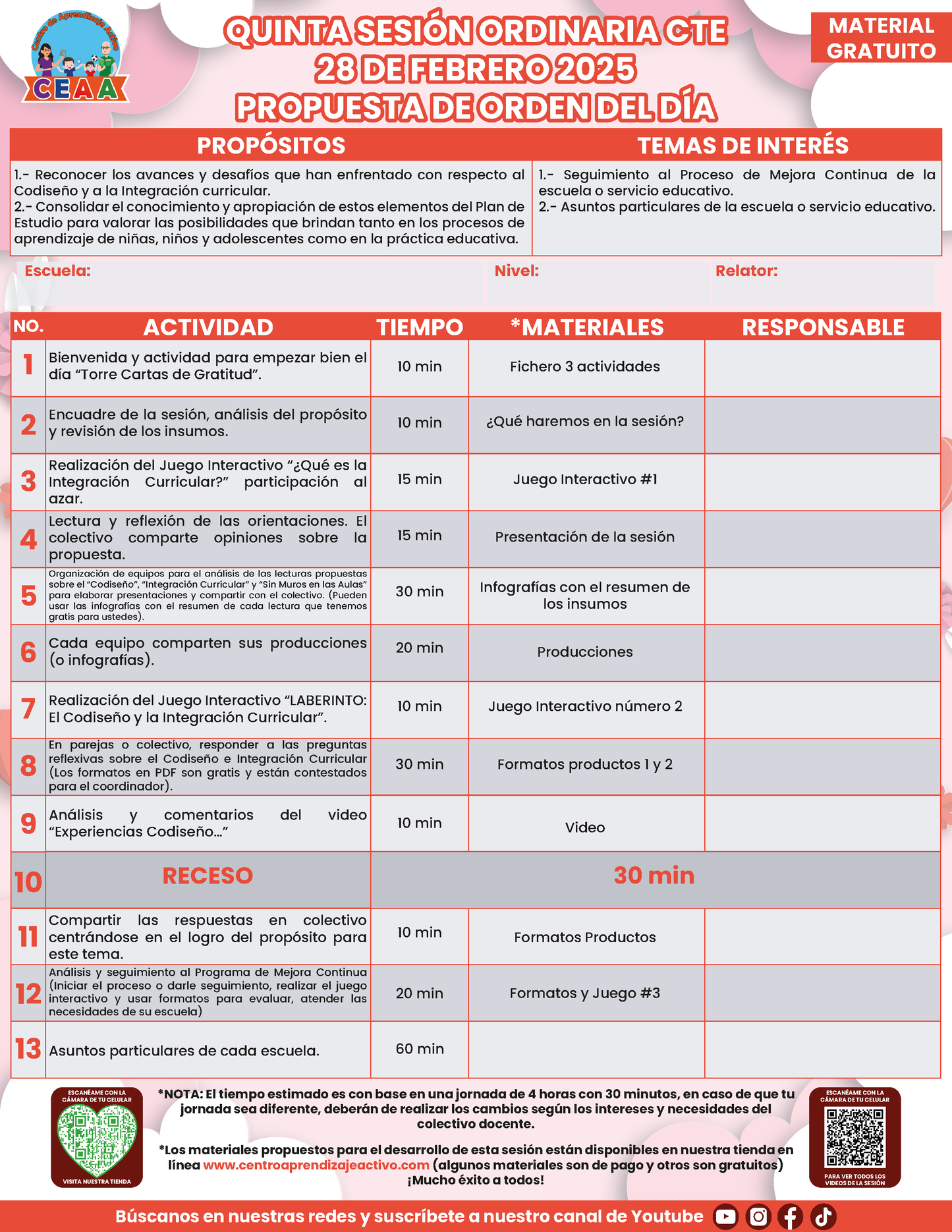 Propuesta Orden Del Día 5° Sesión CTE Febrero 2025 en PDF