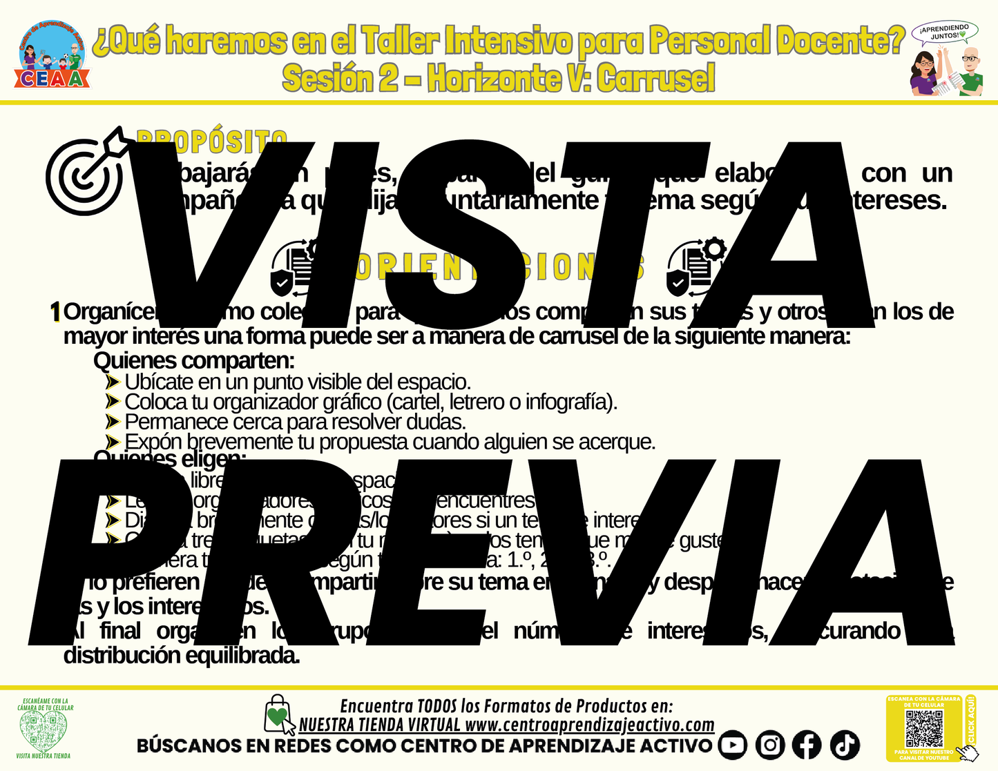 Infografía ¿Qué Haremos en la Sesión 2 del Taller Intensivo? - Horizonte 5