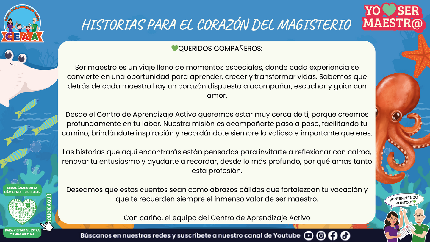 Historias para Maestros - El Arrecife multicolor (Editable en PowerPoint)