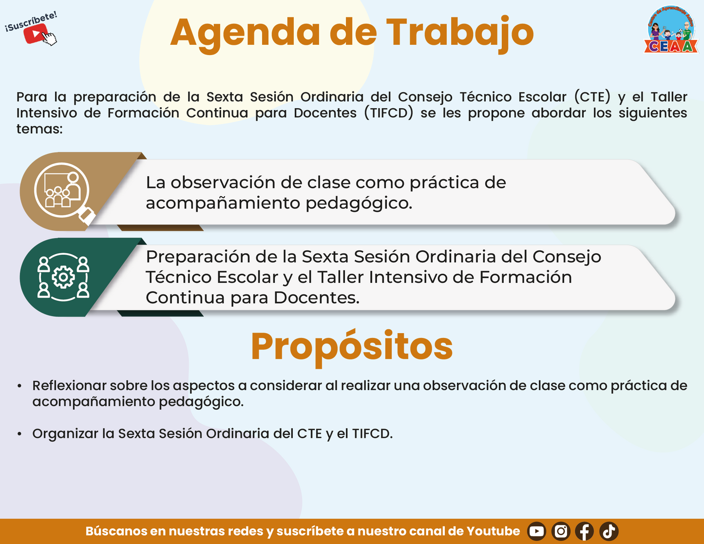 PRESENTACIÓN SEXTA SESIÓN CONSEJO TÉCNICO ESCOLAR PARA DIRECTIVOS