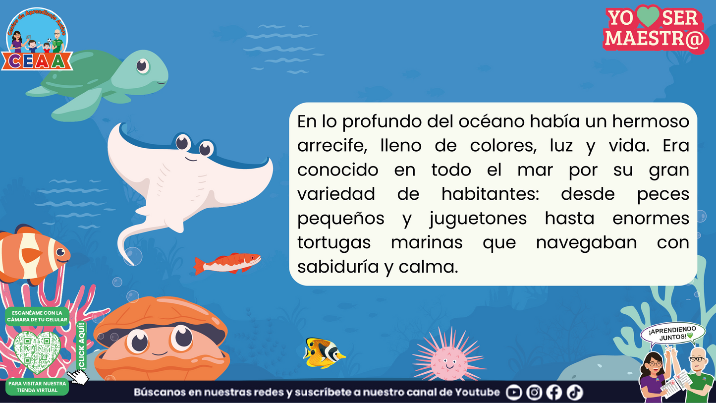 Historias para Maestros - El Arrecife multicolor (Editable en PowerPoint)