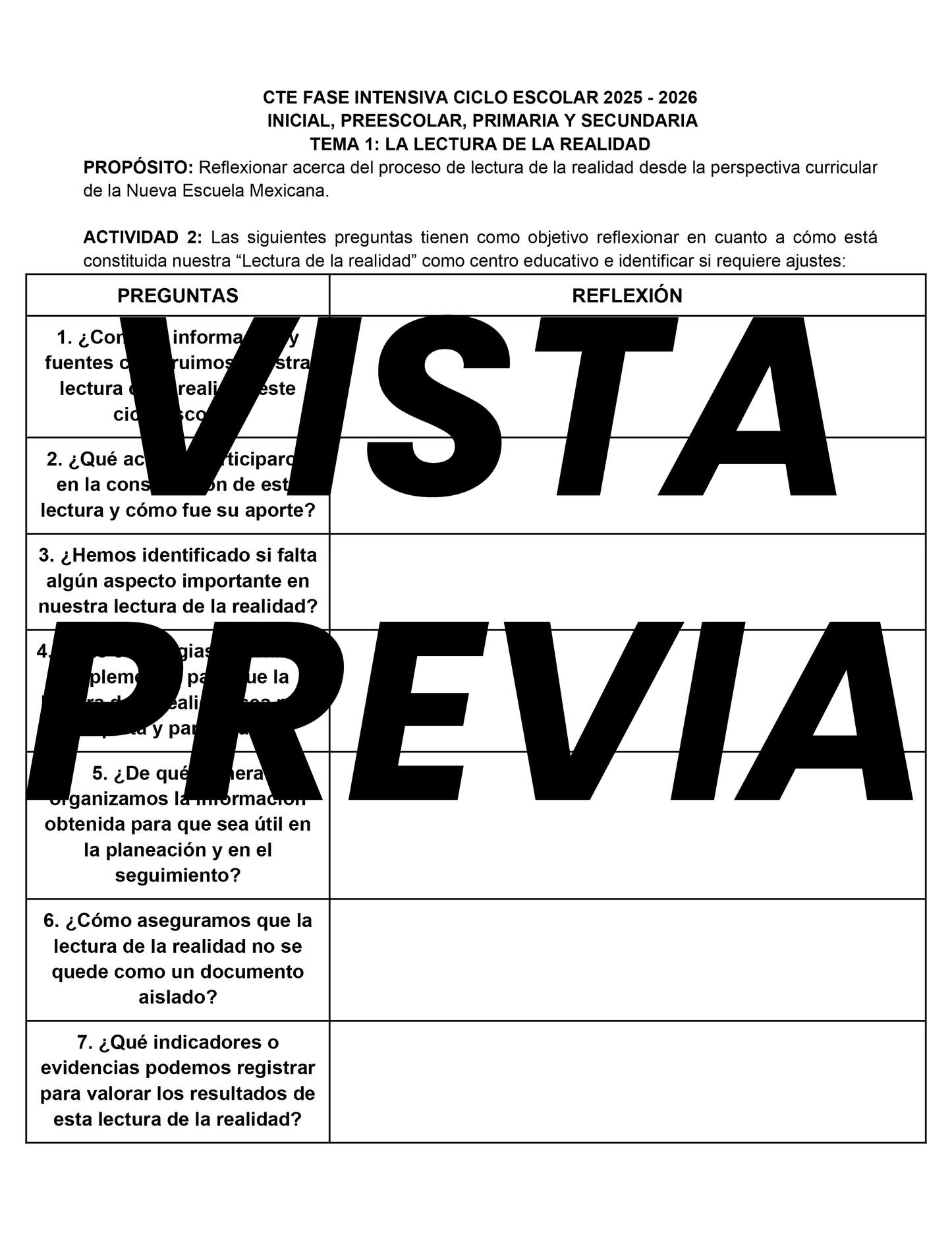 FORMATOS DE PRODUCTOS TEMAS 1 Y 2 FASE INTENSIVA 2025-2026 EDITABLE EN WORD