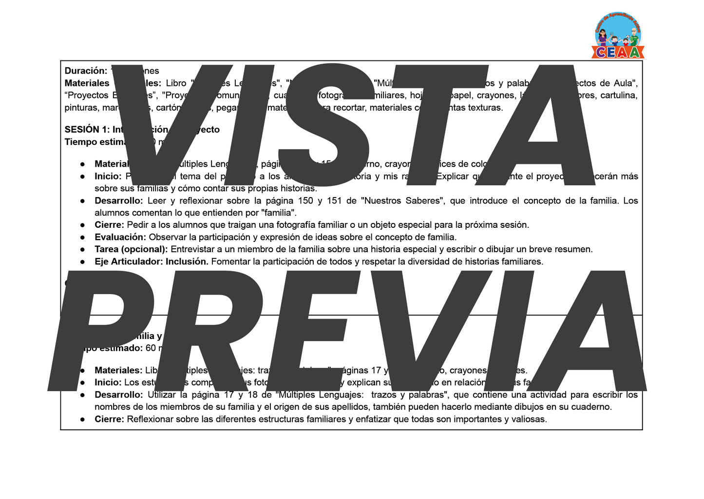 Planeación Primero de Primaria Volumen 1